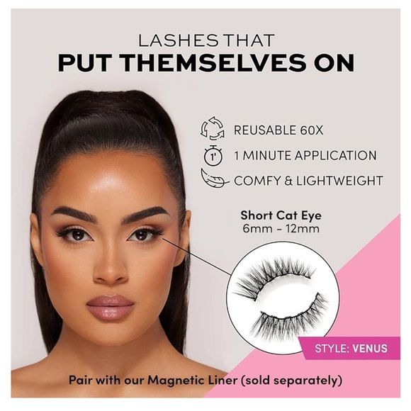 Glamnetic Magnetic Lashes & Black & Brown Eyeliners Magnetic Reusable False Lash - Picture 10 of 10